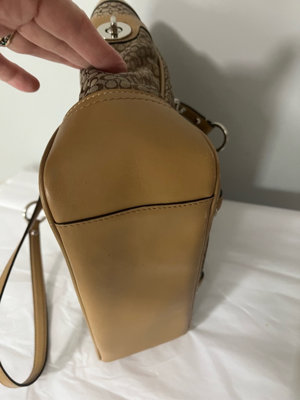 Coach Signature Jacquard Mini C Gallery Tote Bag Y2K - Picture 11 of 13